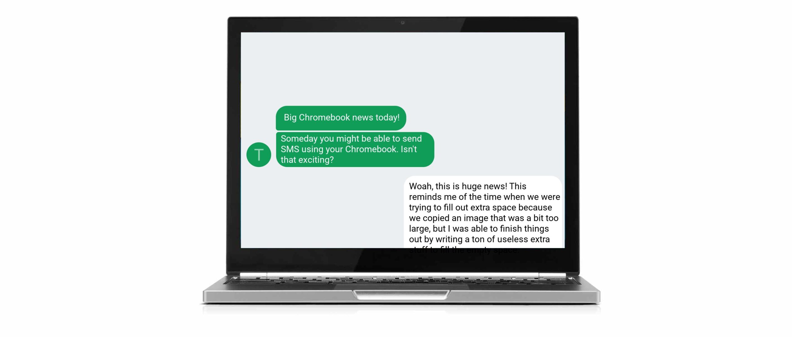 how to send imessage from chromebook