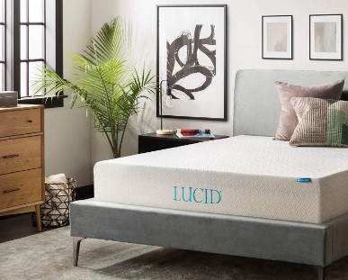 Lucid 12” Memory Foam Mattress